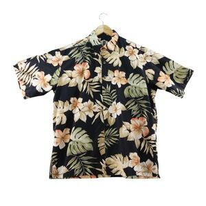 Tori Richard‎ Mens L Honolulu Floral Hawaiian Shirt Tropical Print Beach Camp